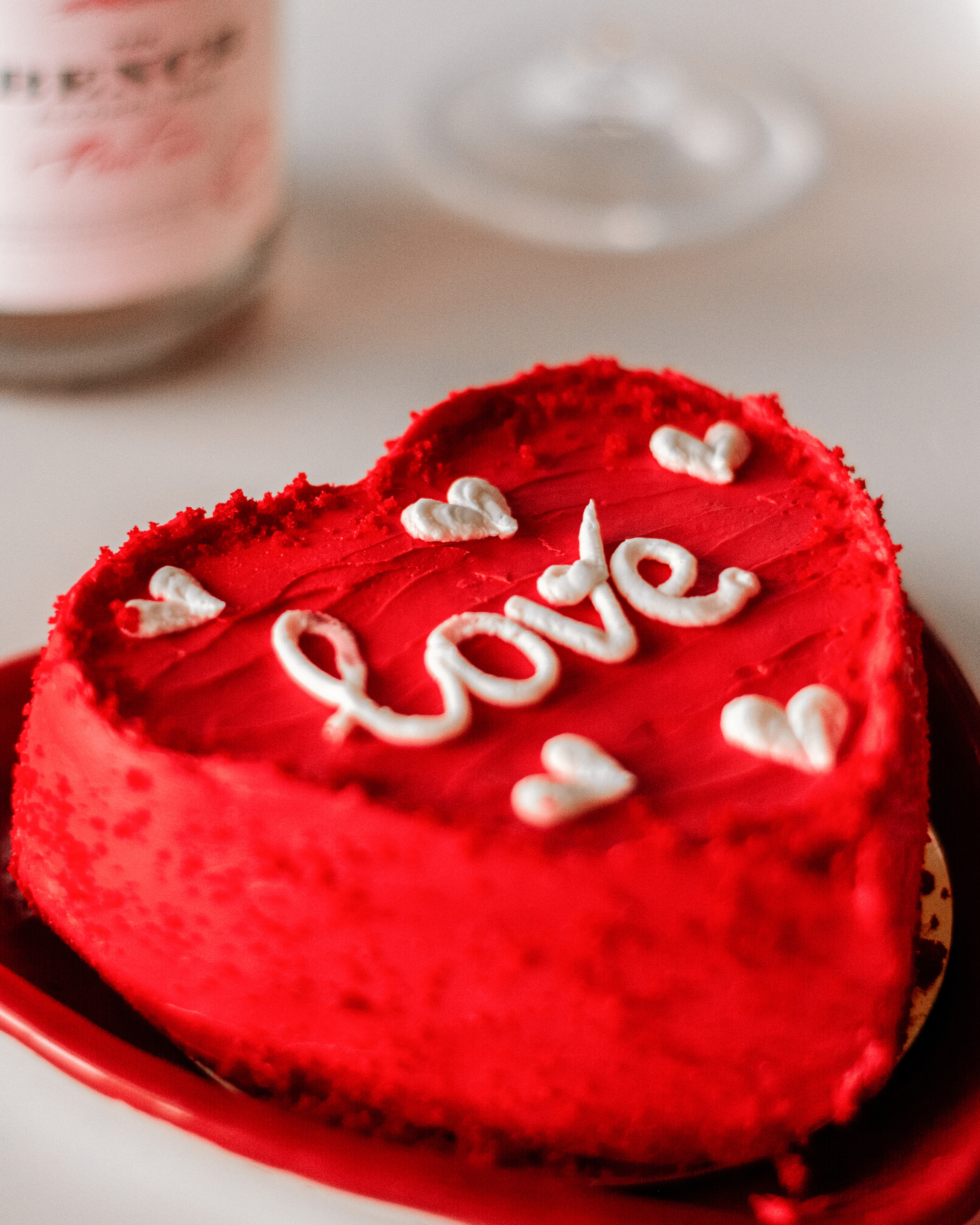 tort in forma de inima pentru meniu special de valentines day
